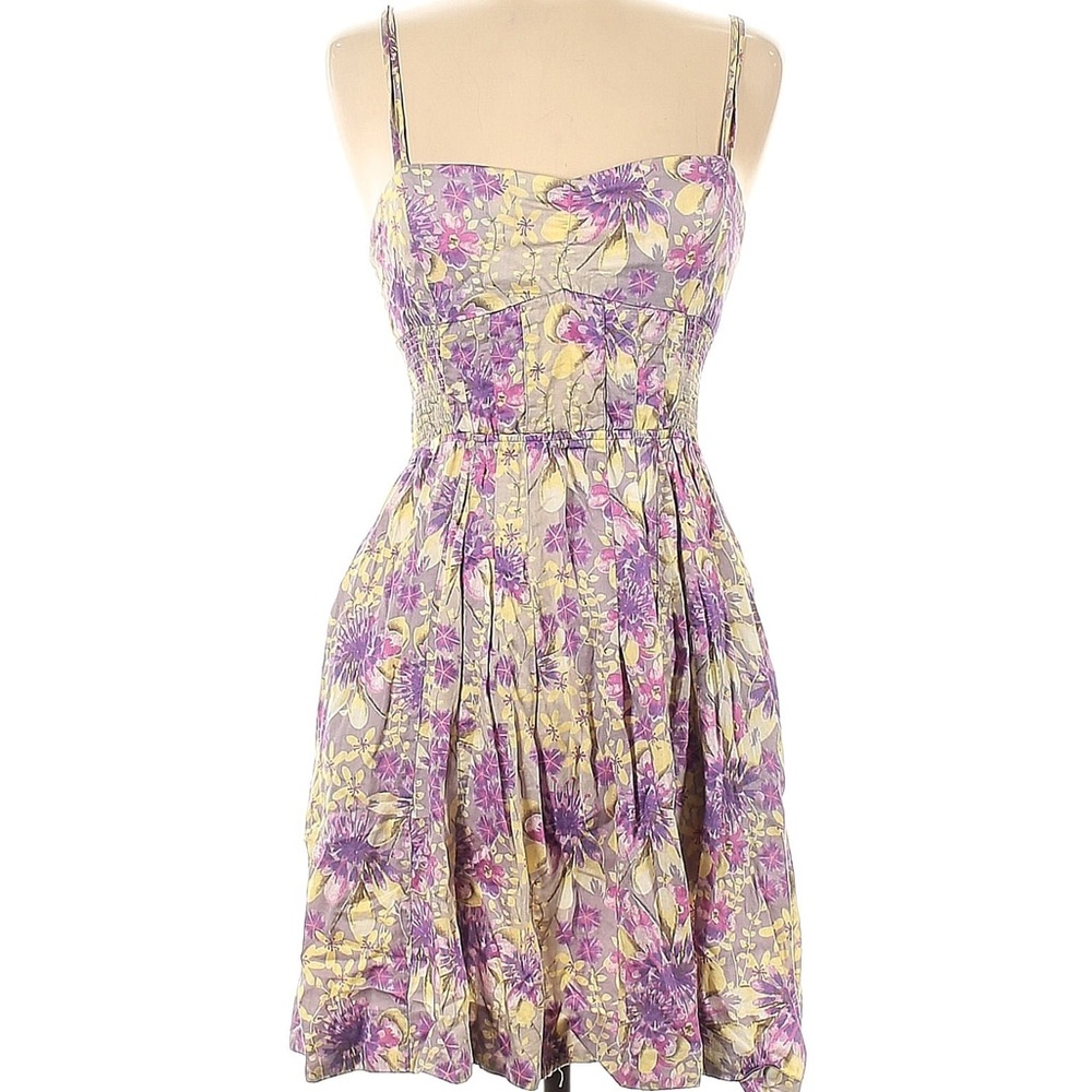 Free People flowery strap dress with pocket